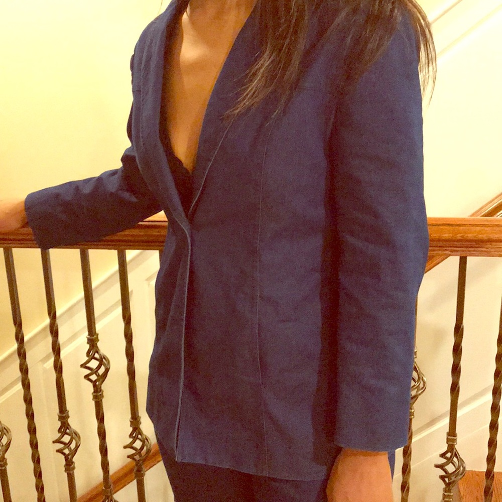 Denim Pant Suit